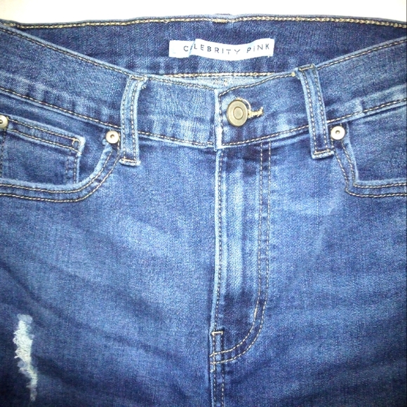 Celebrity Pink factory distressed women's jeans size 7/28 - Picture 9 of 12